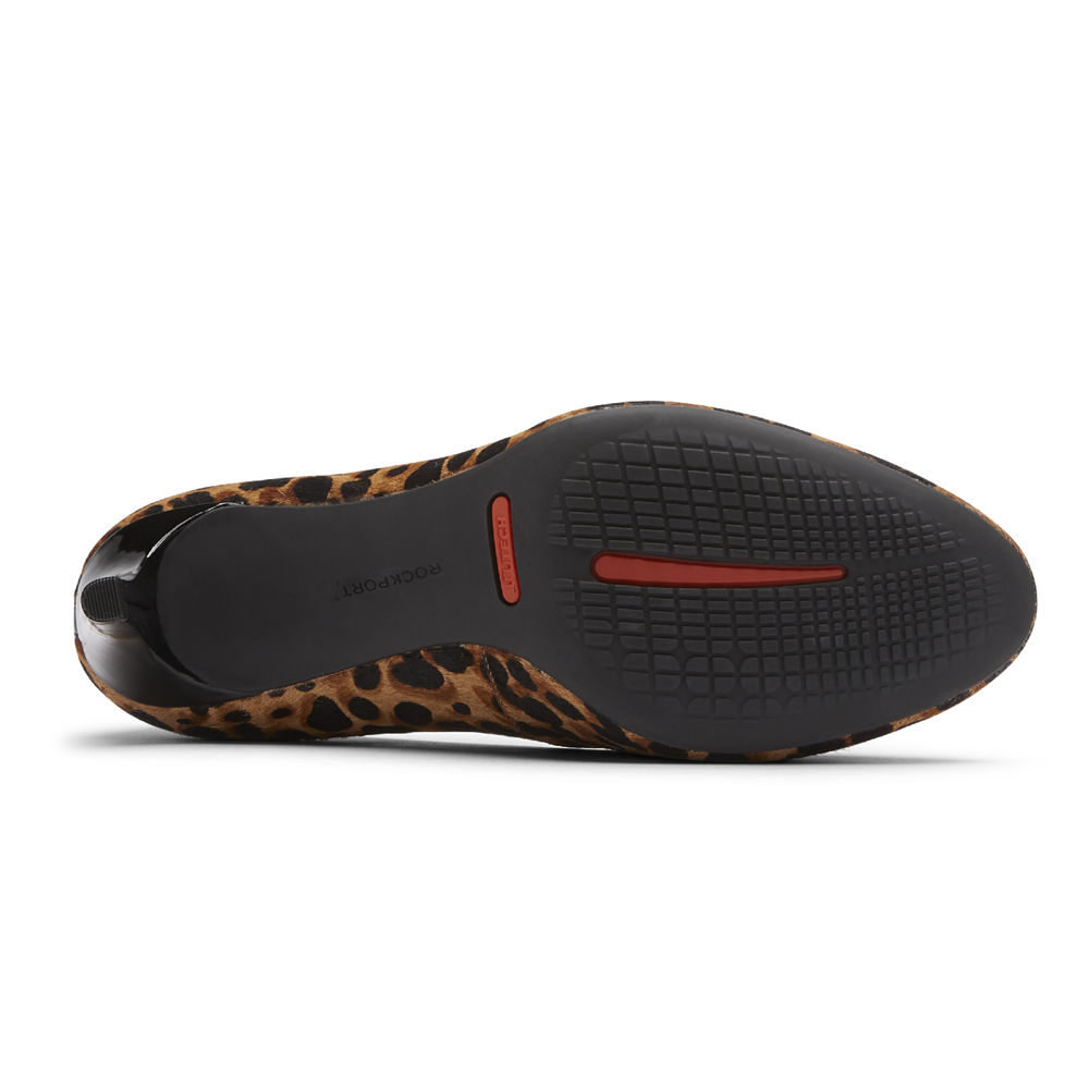 Rockport Hæler Sko Dame Leopard - Total Motion Arabella - GNDU68912